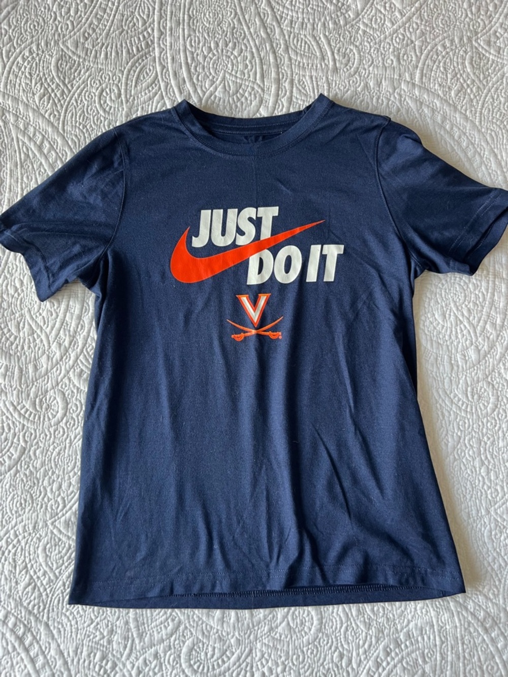 Nike Navy University of Virginia Kids' Dri-FIT Tee